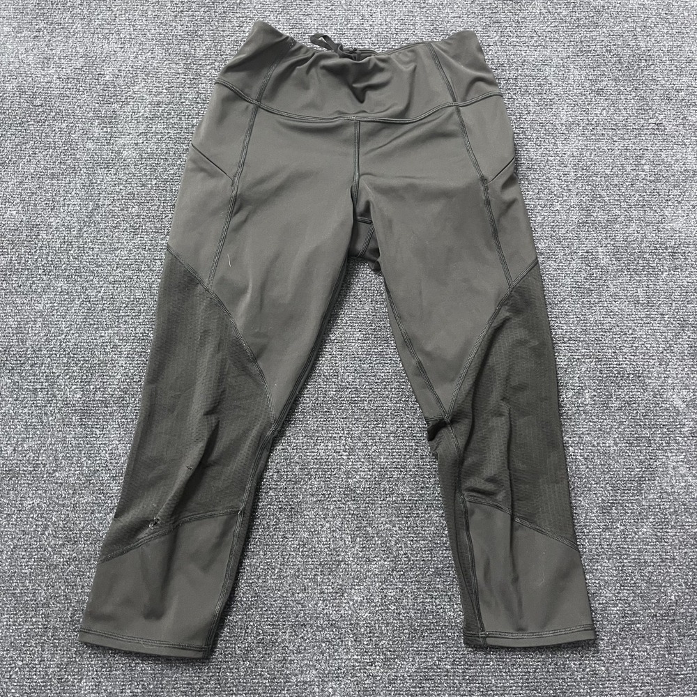 Athleta Mesh Contender Capri Leggings Womens Small Cropped Activewear Pants‎